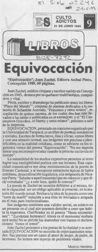 Equivocación  [artículo] Marco Herrera.