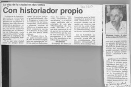 Con historiador propio  [artículo].