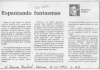 Espantando fantasmas  [artículo] Federico Tatter.