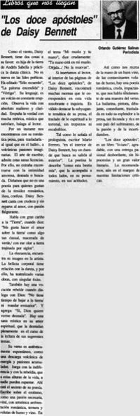 "Los doce apóstoles" de Daisy Bennett