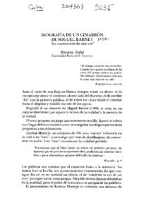 Biografía de un cimarrón de Miguel Barnet