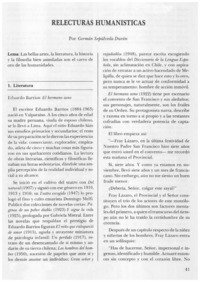 Relecturas humanísticas