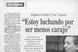 "Estoy luchando por ser menos carajo"  [artículo] Patricio Martínez.