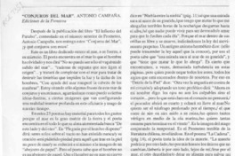 "Conjuros del mar"  [artículo] Eduardo Baquedano A.