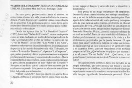 Saber del corazón  [artículo] Eduardo Baquedano A.