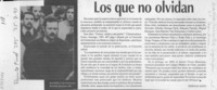Los que no olvidan  [artículo] Hernán Soto.