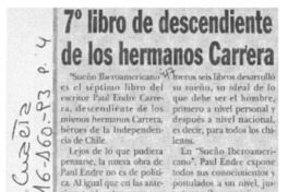 7o. libro de descendiente de los hermanos Carrera  [artículo].