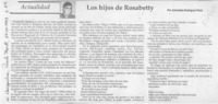 Los hijos de Rosabetty  [artículo] Antonieta Rodríguez París.
