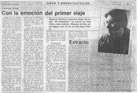 Con la emoción del primer viaje  [artículo].