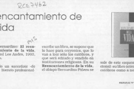 Reencantamiento de la vida  [artículo]Segundo Galilea.