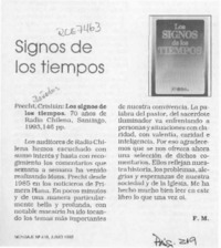Signos de los tiempos  [artículo] F. M.