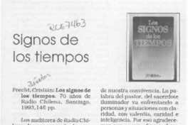 Signos de los tiempos  [artículo] F. M.