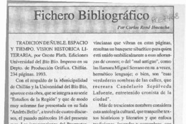 Fichero bibliográfico  [artículo] Carlos René Ibacache.