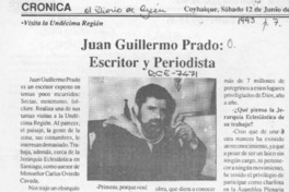 Juan Guillermo Prado, escritor y periodista  [artículo].