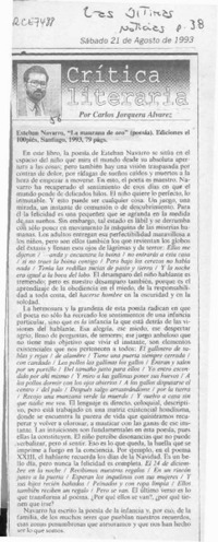 La manzana de oro  [artículo] Carlos Jorquera Alvarez.