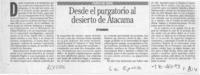 Desde el purgatorio al desierto de Atacama  [artículo] Etwords.