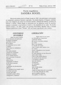 Sandra Rogel  [artículo].