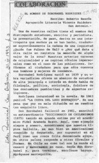 El nombre de Zorobabel Rodríguez  [artículo] Roberto Bescós.