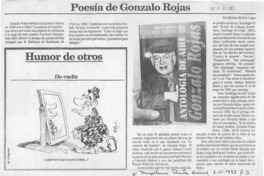 Poesía de Gonzalo Rojas  [artículo] Marino Muñoz Lagos.