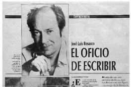 El oficio de escribir