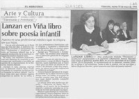Lanzan en Viña libro sobre poesía infantil  [artículo].