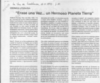 "Erase una vez -- un hermoso planeta tierra"  [artículo].