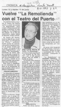 Vuelve "La Remolienda" con el Teatro del Puerto  [artículo].