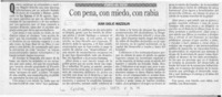 Con pena, con miedo, con rabia  [artículo] Juan Siglic Mazzalin.