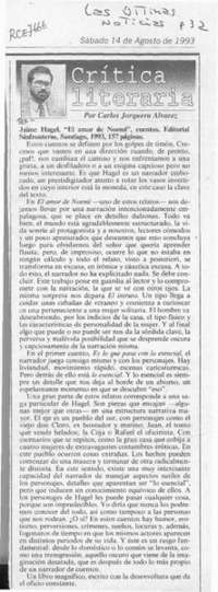 El amor de Noemí  [artículo] Carlos Jorquera Alvarez.