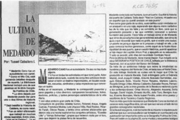 La última de Medardo  [artículo] Tussel Caballero I.