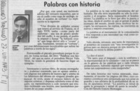Palabras con historia