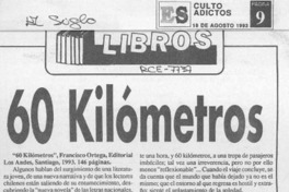 60 kilómetros  [artículo] Pablo Denis.
