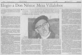 Elogio a don Néstor Meza Villalobos