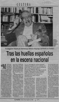 Tras las huellas españolas en la escena nacional  [artículo].