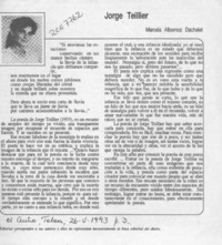 Jorge Teillier  [artículo] Marcela Dachelet Albornoz.