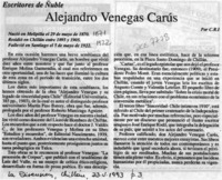 Alejandro Venegas Carús  [artículo] C. R. I.