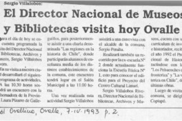 El Director Nacional de Museos y Bibliotecas visita hoy Ovalle