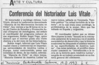 Conferencia del historiador Luis Vitale  [artículo].