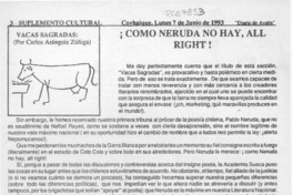 Como Neruda no hay, all right!  [artículo] Carlos Aránguiz Zúñiga.