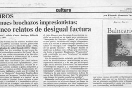 Libros  [artículo] Eduardo Guerrero del Río.