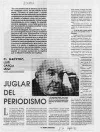 Juglar del periodismo  [artículo] B. M. P.