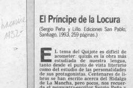 El príncipe de la locura  [artículo] Ramón Florenzano Urzúa.