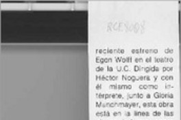 "Háblame de Laura" y "Pueblo del mal amor"  [artículo].