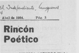 Rincón poético  [artículo].