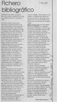 Fichero bibliográfico  [artículo] Carlos René Ibacache.