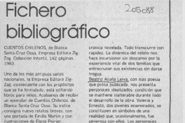 Fichero bibliográfico  [artículo] Carlos René Ibacache.