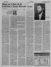 Entrevista a Sergio Mansilla Torres  [artículo] Carlos Alberto Trujillo.