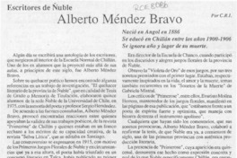 Alberto Méndez Bravo  [artículo] C. R. I.