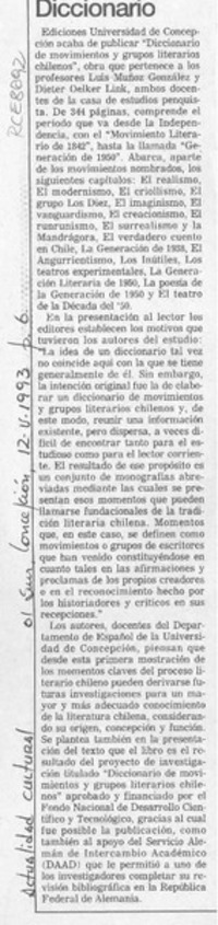 Diccionario  [artículo].