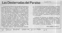 Las desterradas del paraíso  [artículo] Andrés Sabella.